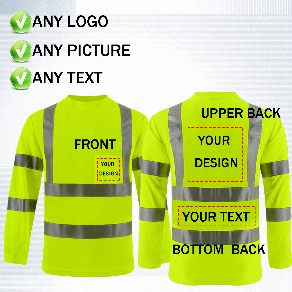 Custom high visibility T-shirt