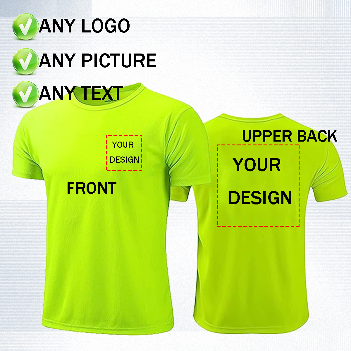 custom high visibility t-shirt