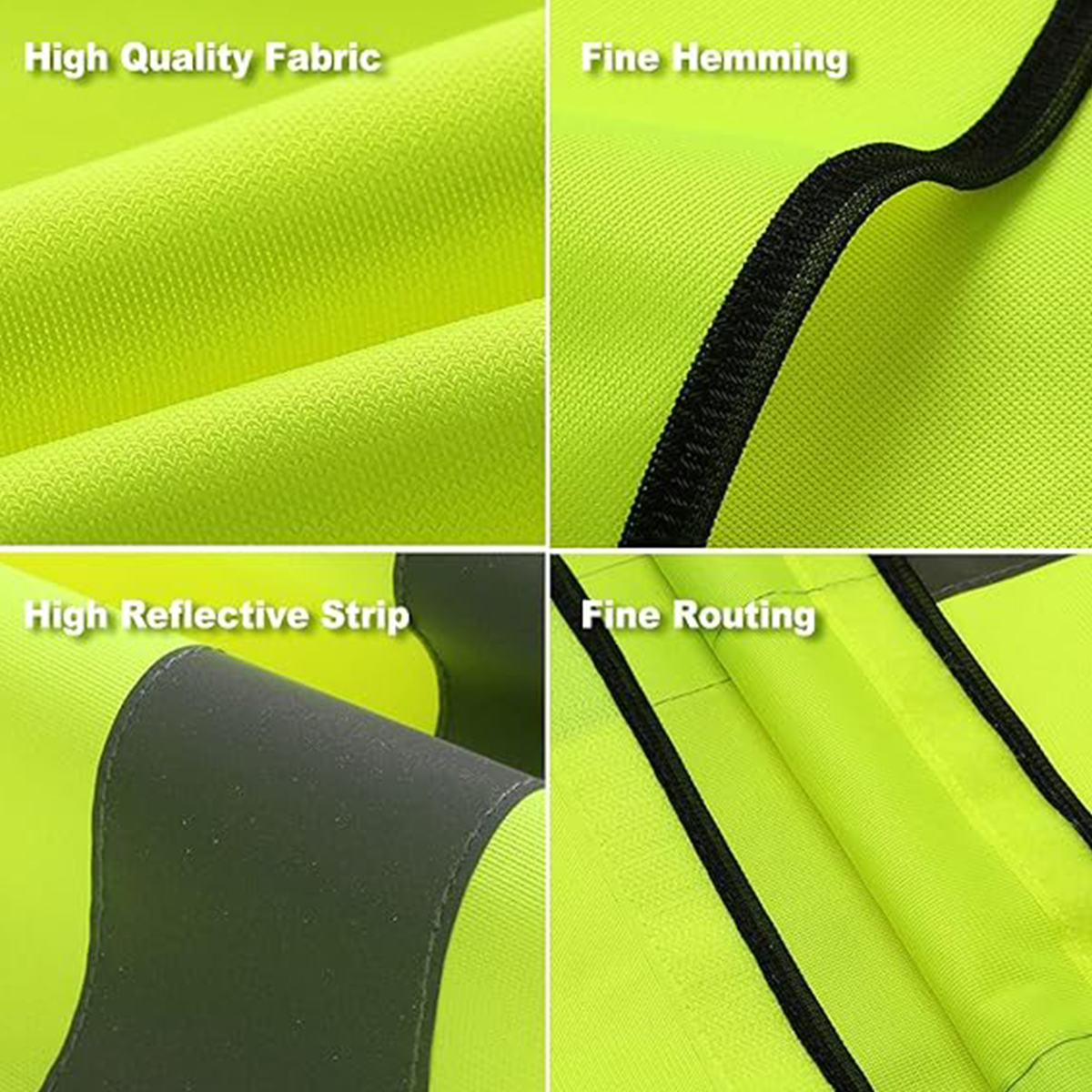 High Quality Fabric high visibility safety vest
