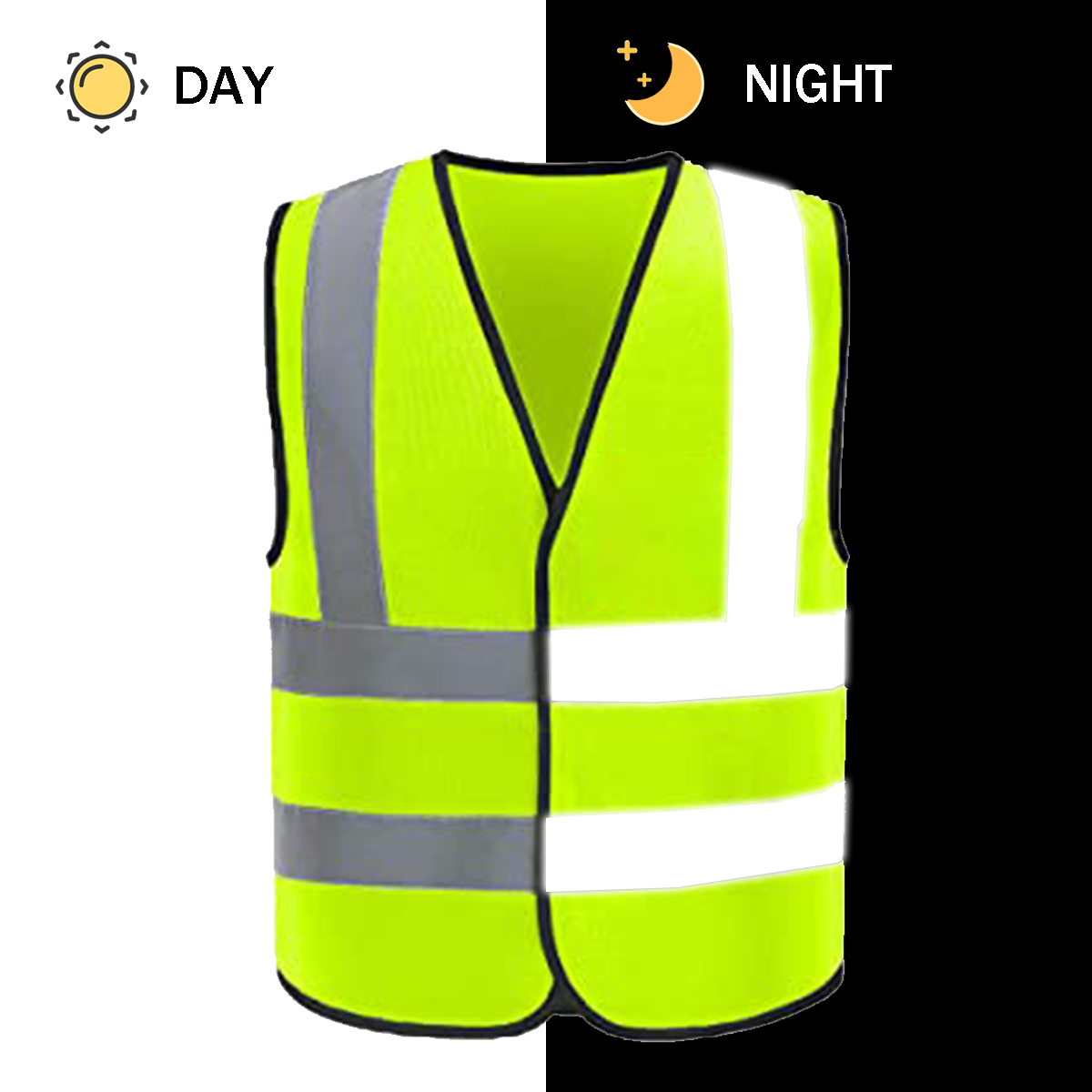 Custom High Visibility vest in night