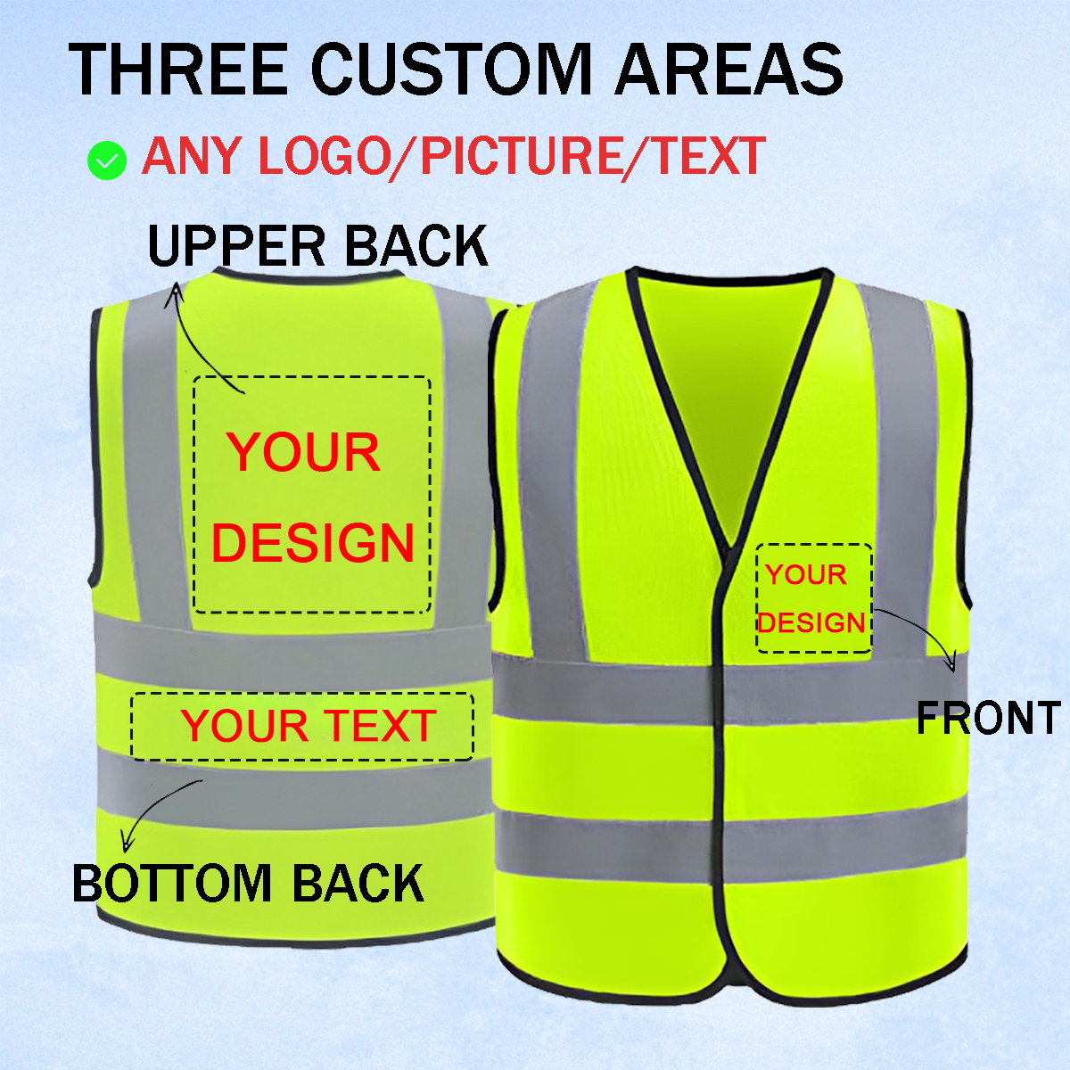 Introduction to Customization safety vest in Three Regions