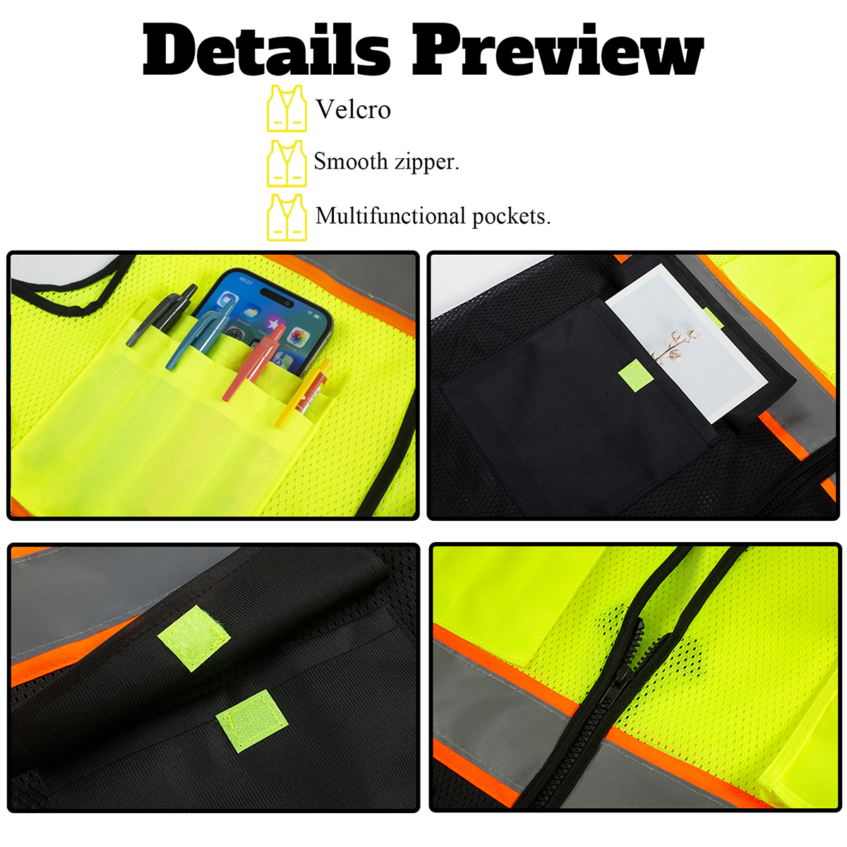 Multifunctional pockets. ourdoor vest custom