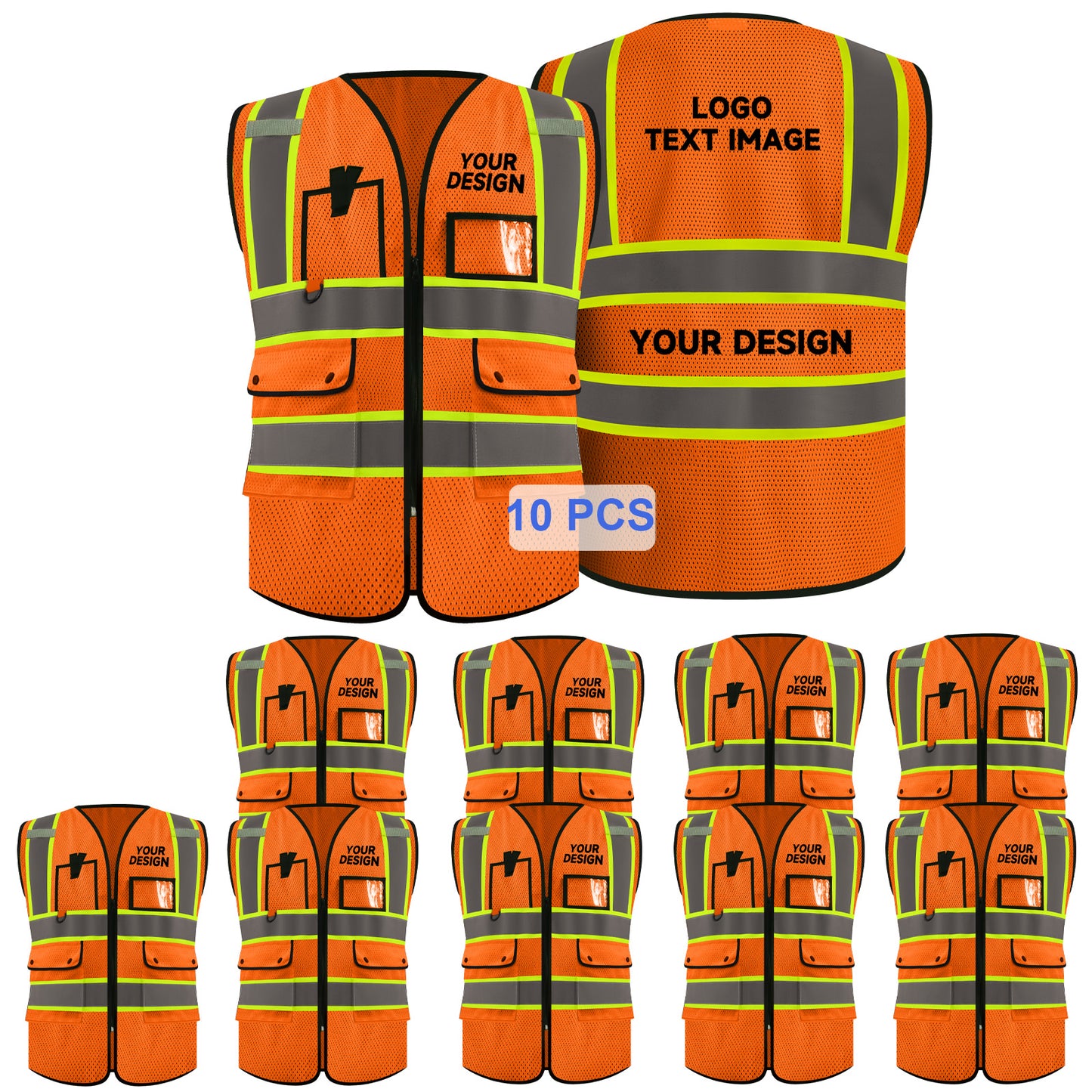 customizable safety vests personalized reflective vest security vest with logo