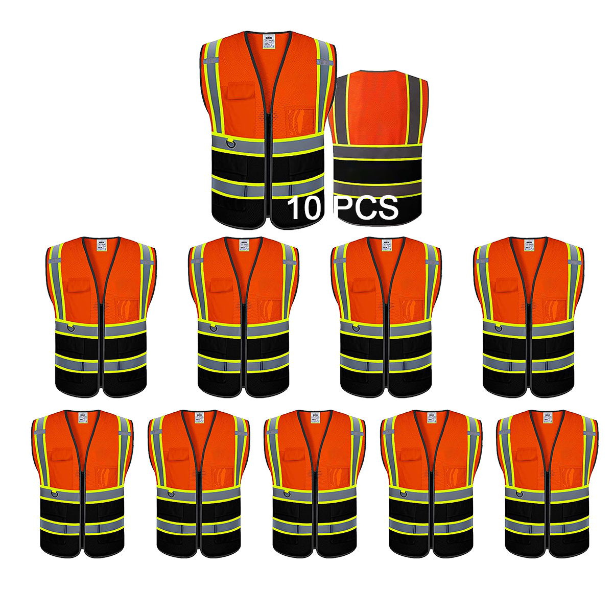 10packs vest hivis custom