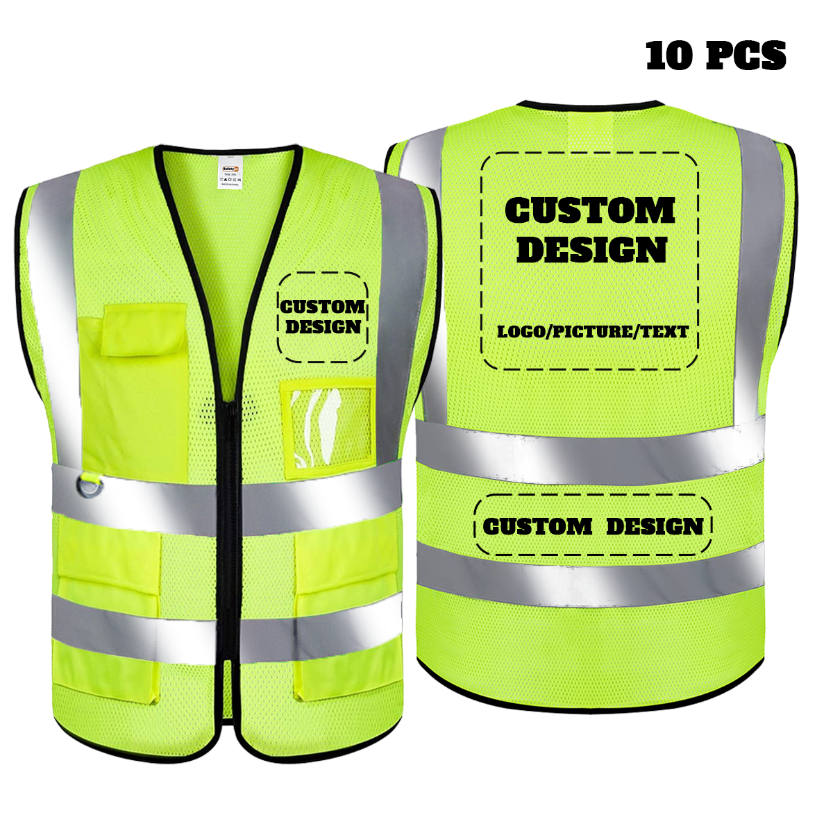 custom safety vest company logo
