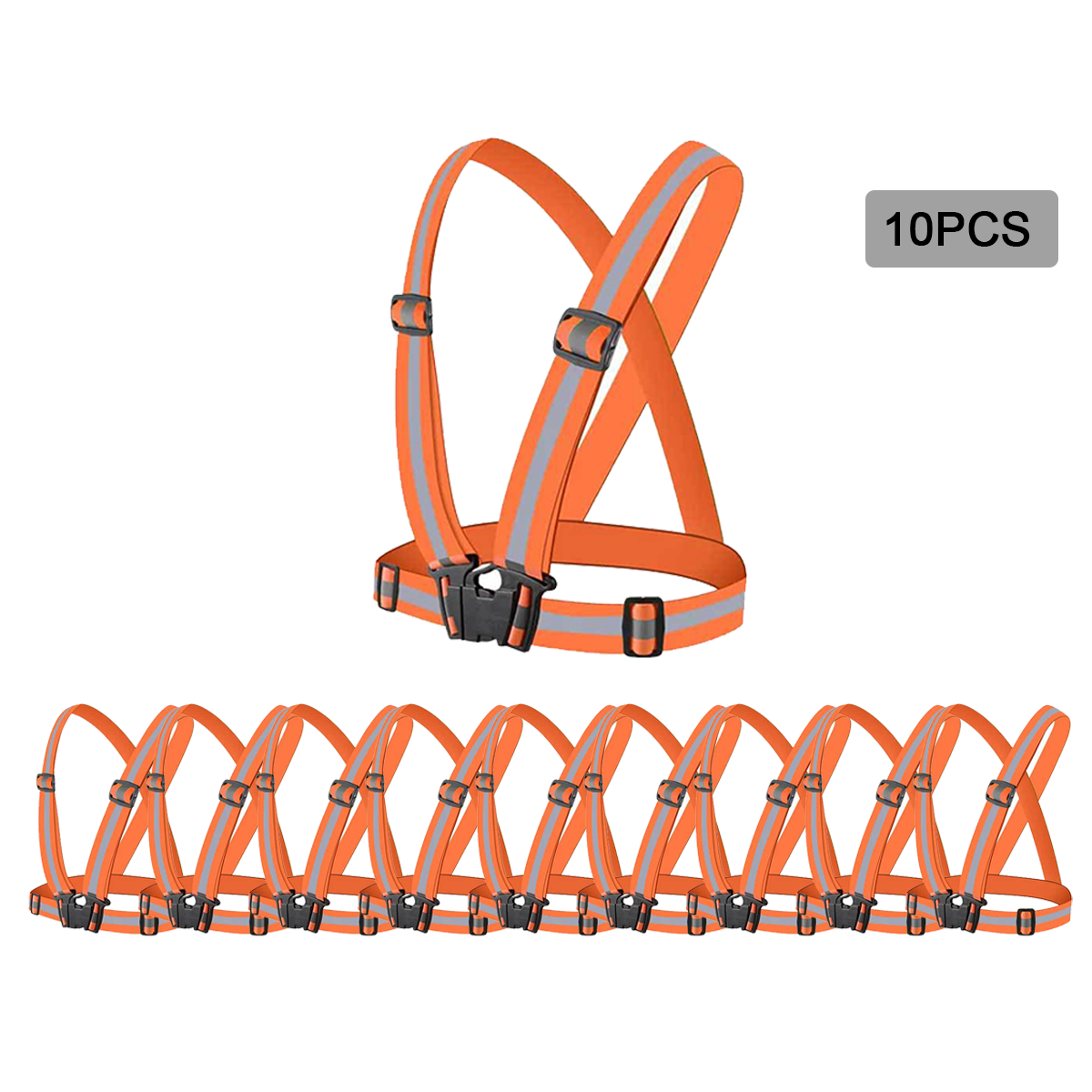 10 pcs hi vis straps