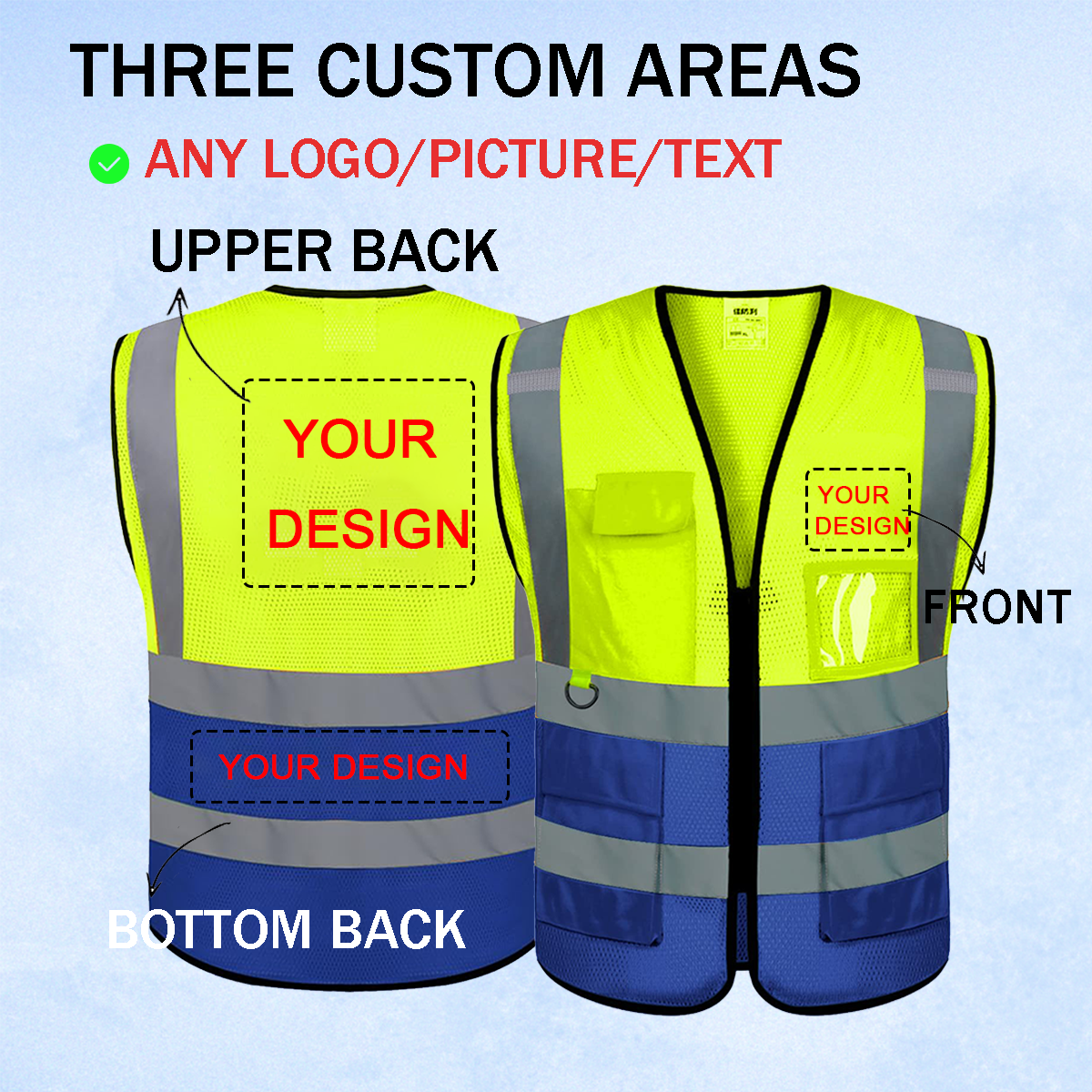 safety vest custom by your own