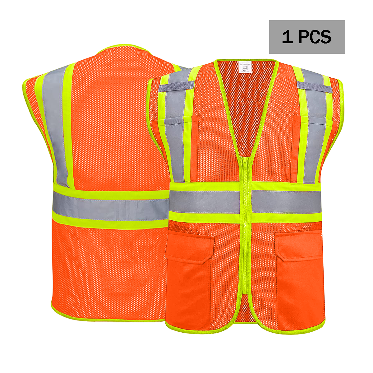 1pcs custom orange safety vest mesh