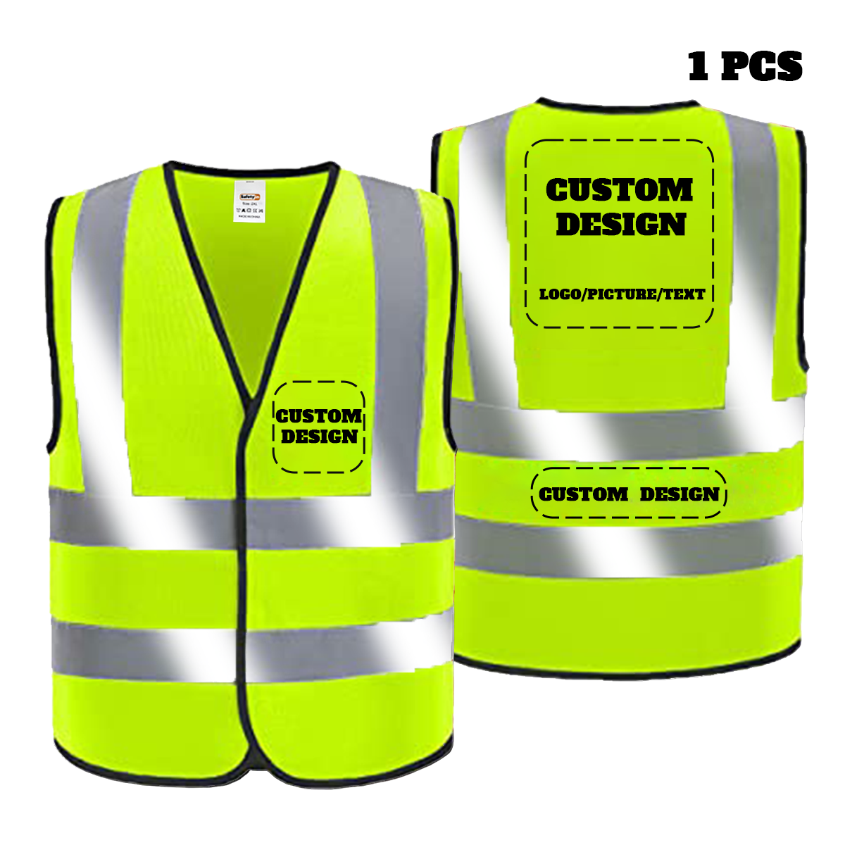 custom logo safety vest