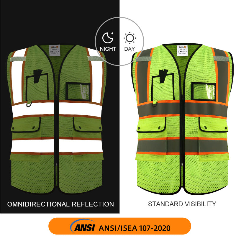 high visibility vests with logo security vest with logo reflective safety vest with company logo