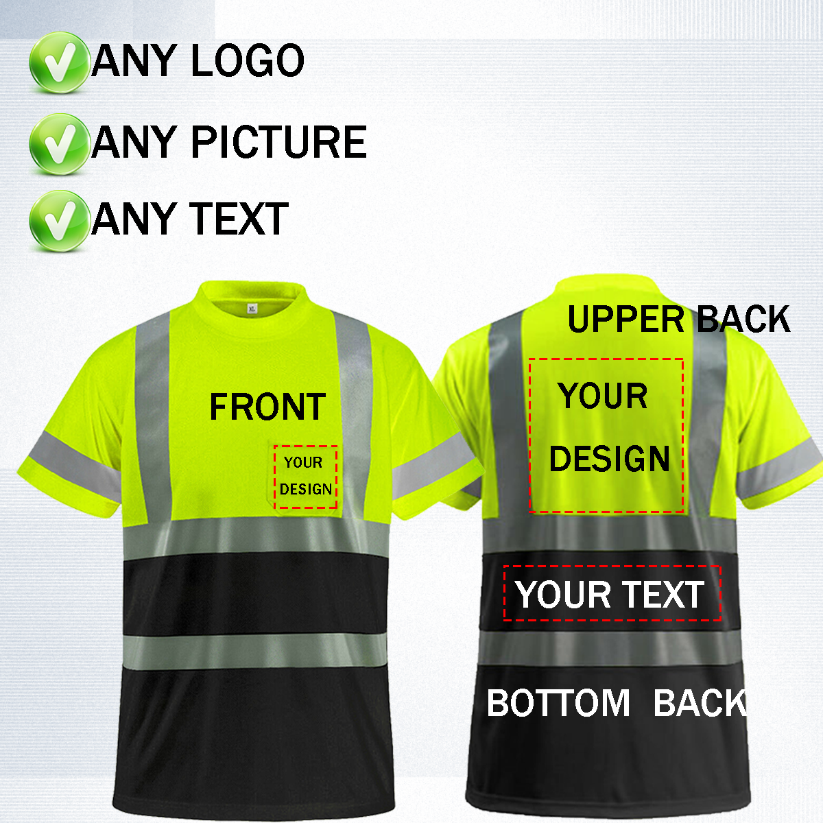 custom your reflective shirt