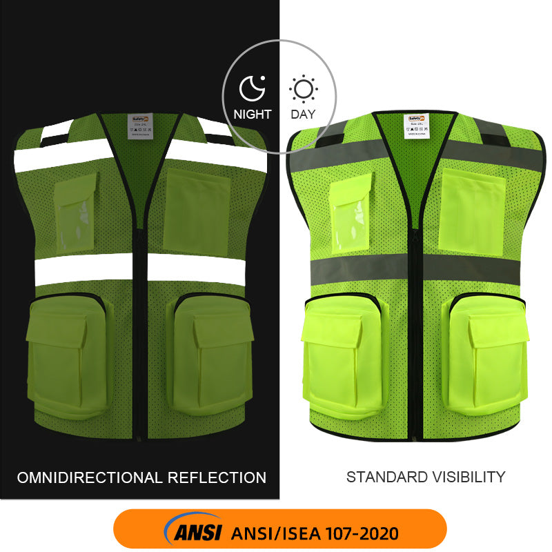custom reflective vests custom safety vests with logo personalized high visibility vests