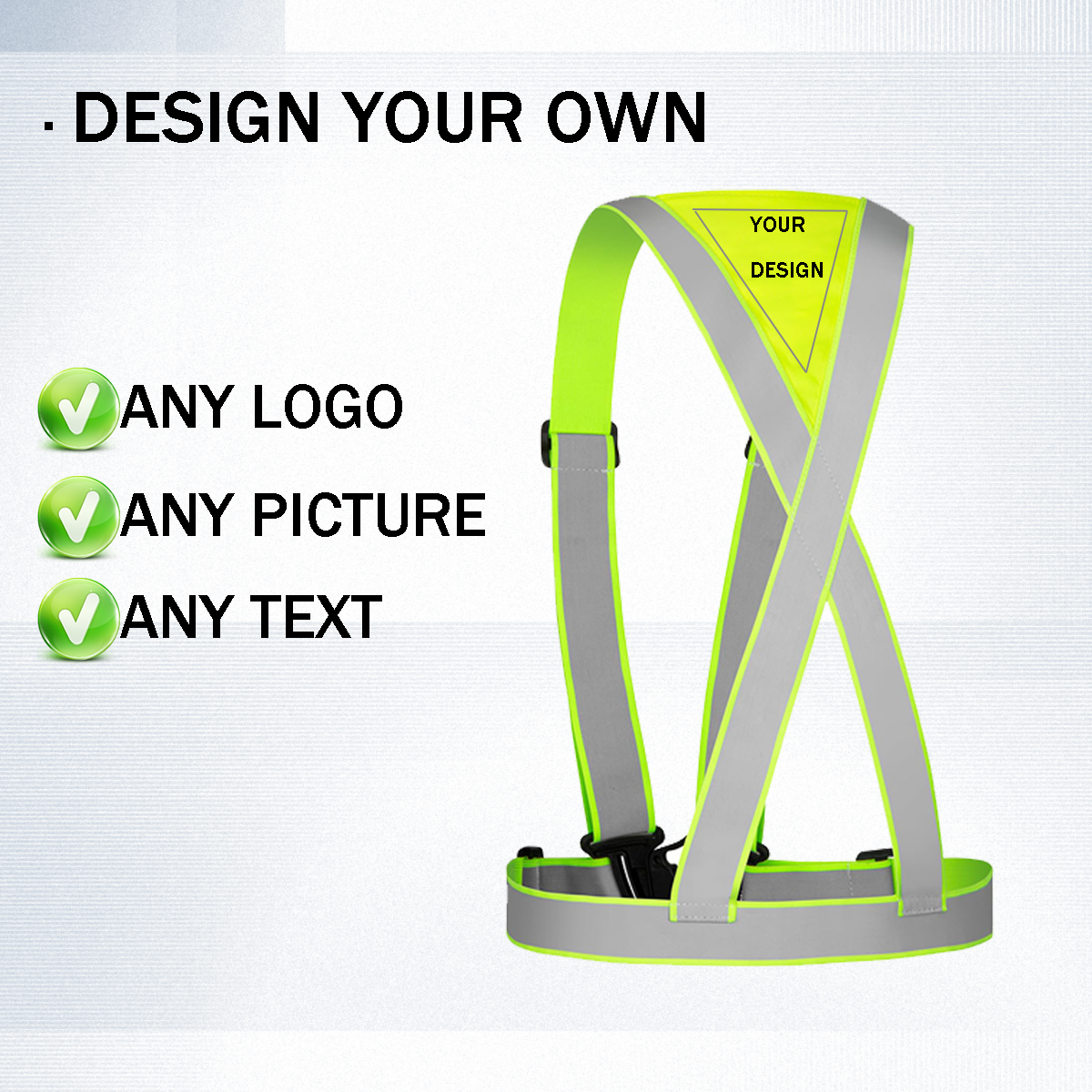 custom your safety vest strap