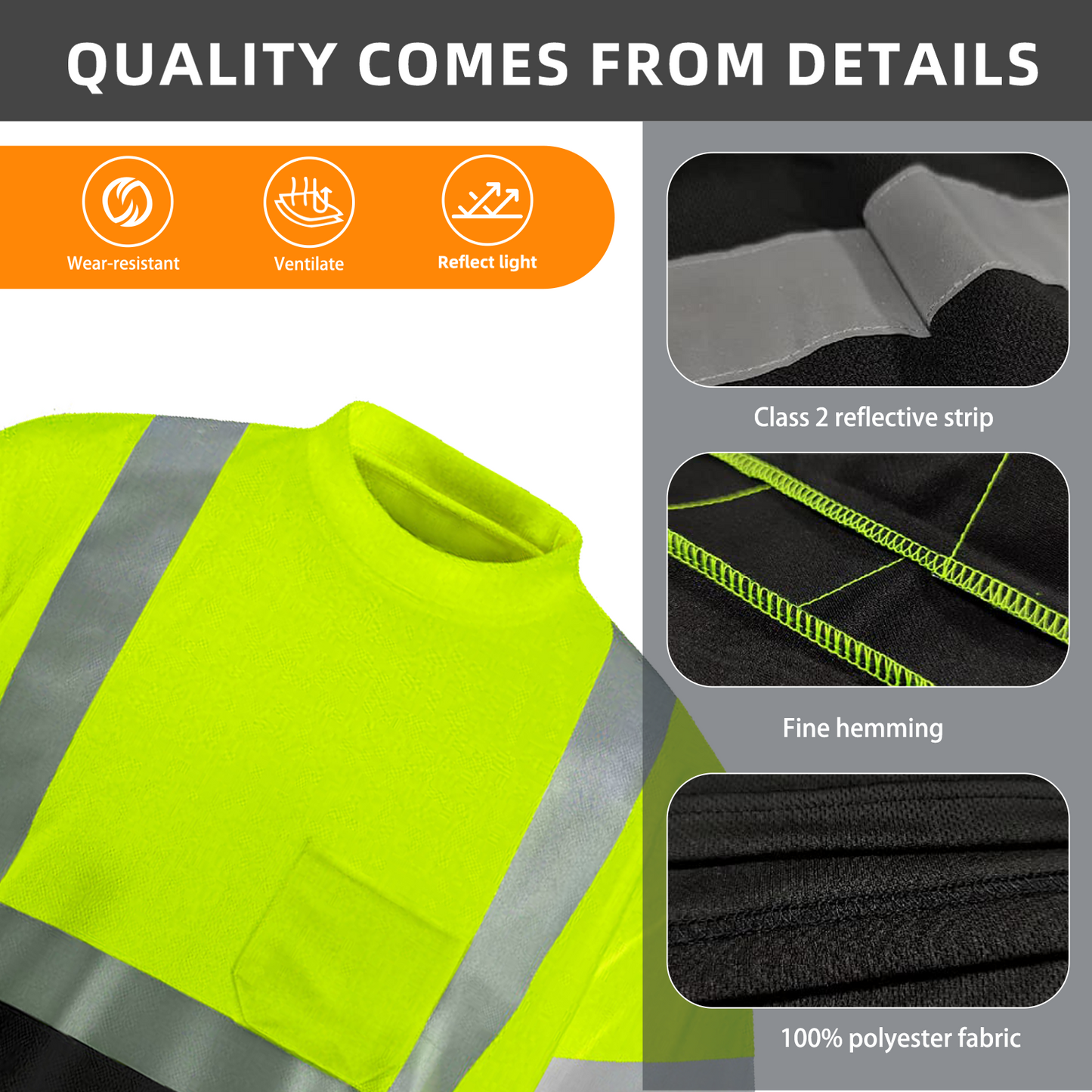 best quality refletive of custom safety shirt