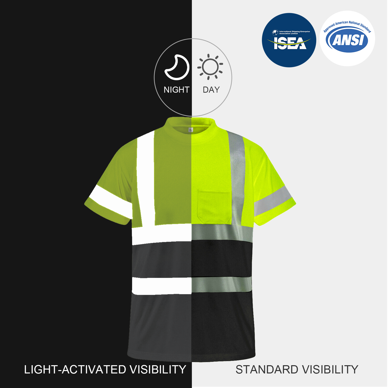 high visibility safety shirt custom