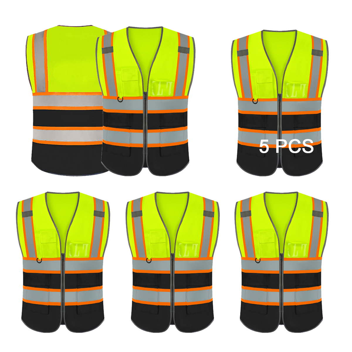 5pcs bulk outdoor vest personality printed with company logo
