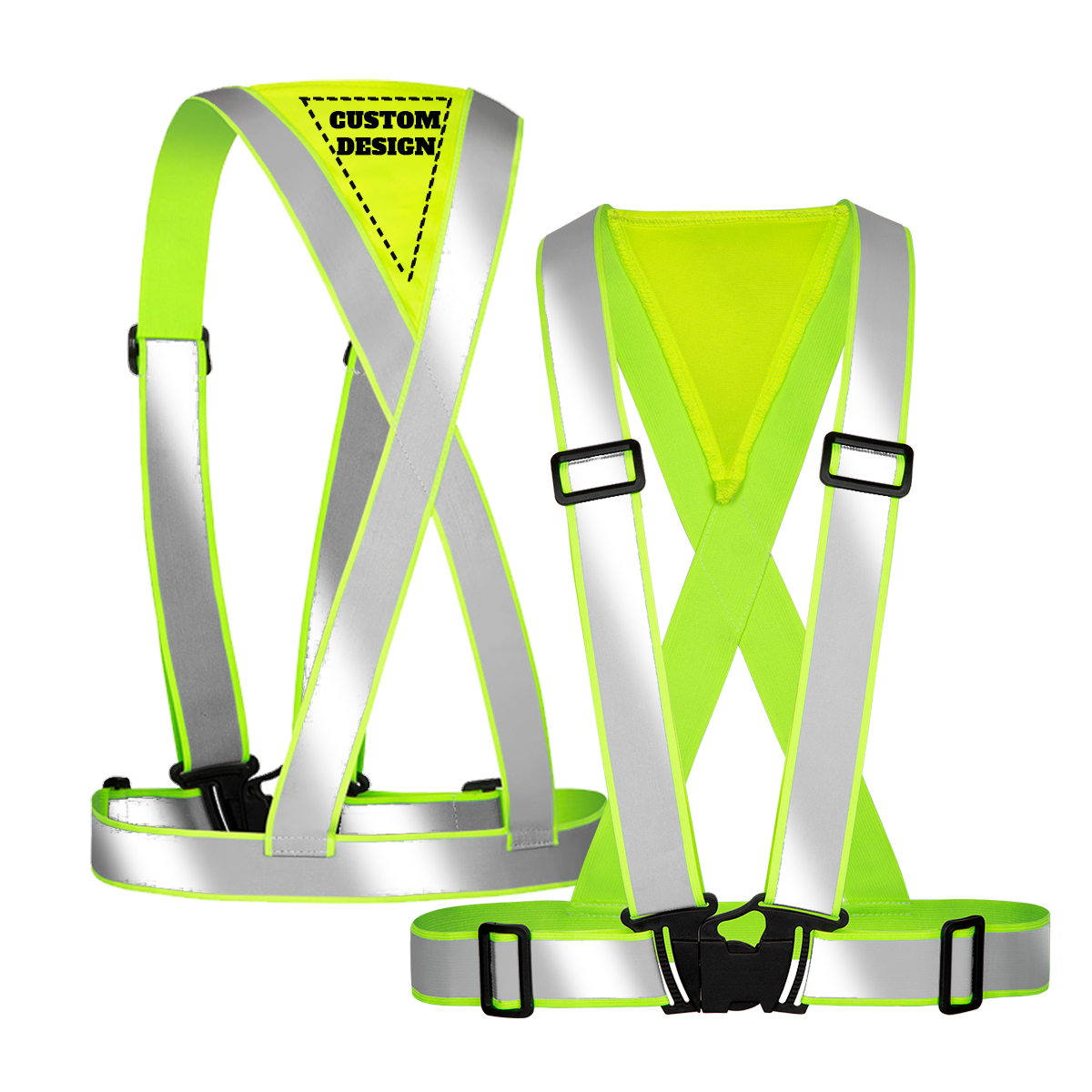 custom reflective safety straps