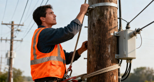 orange safety vest with logo