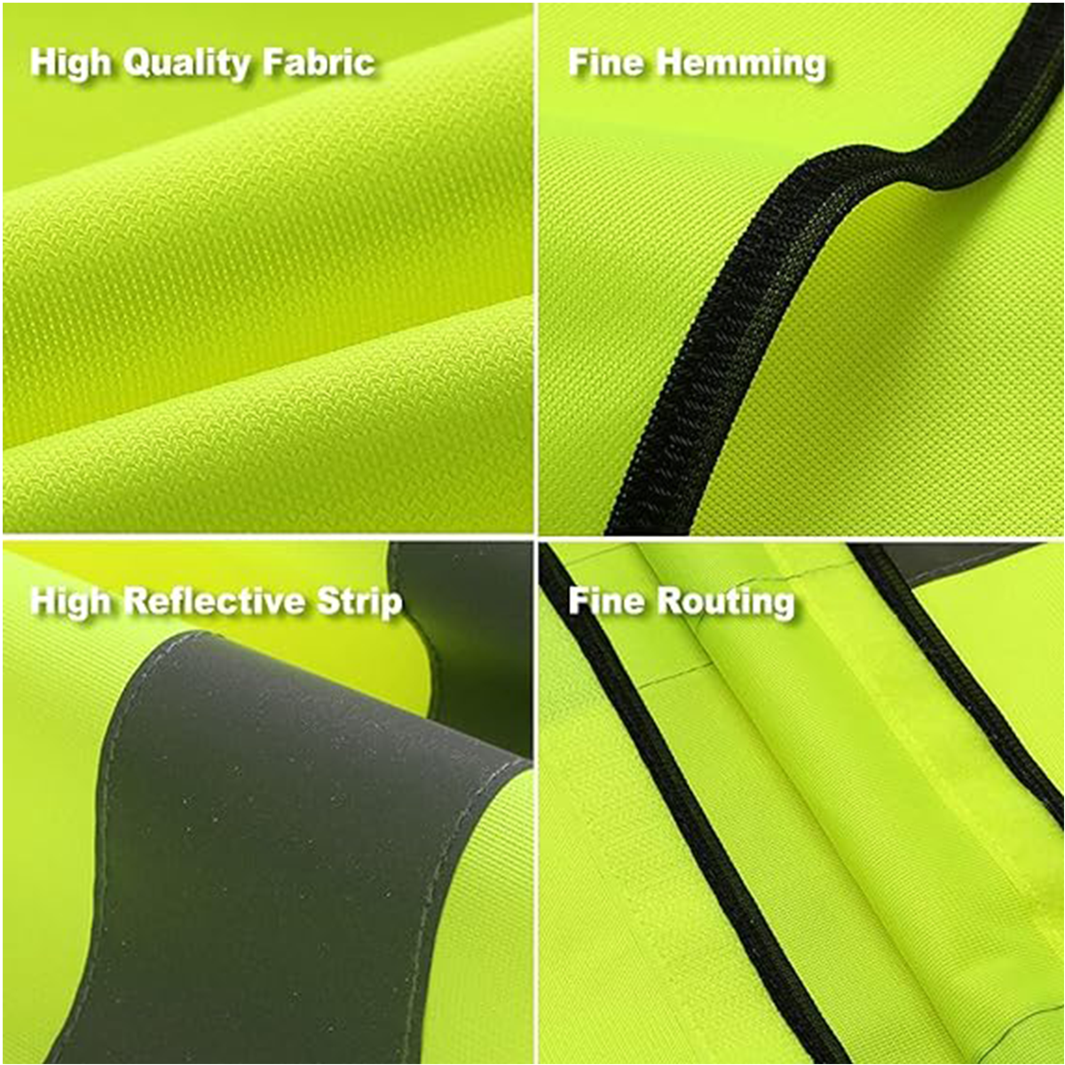 custom safety Vest Fabric display