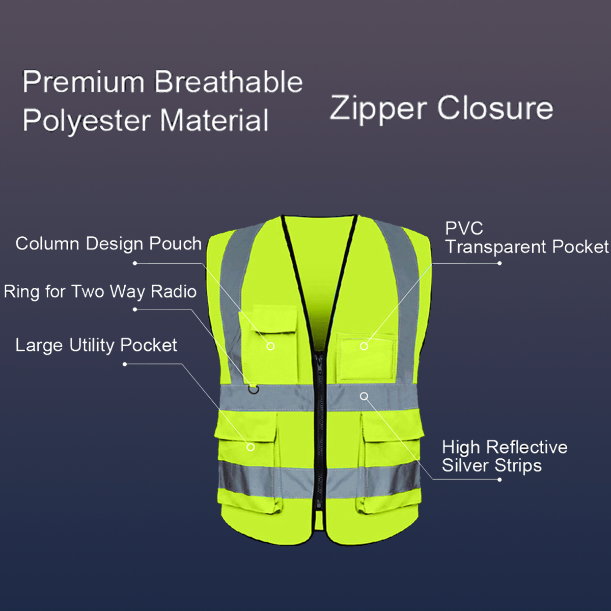 custom Premium breathable polyester vest