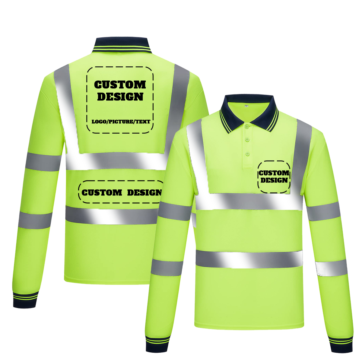 custom printed safety shirt class 3