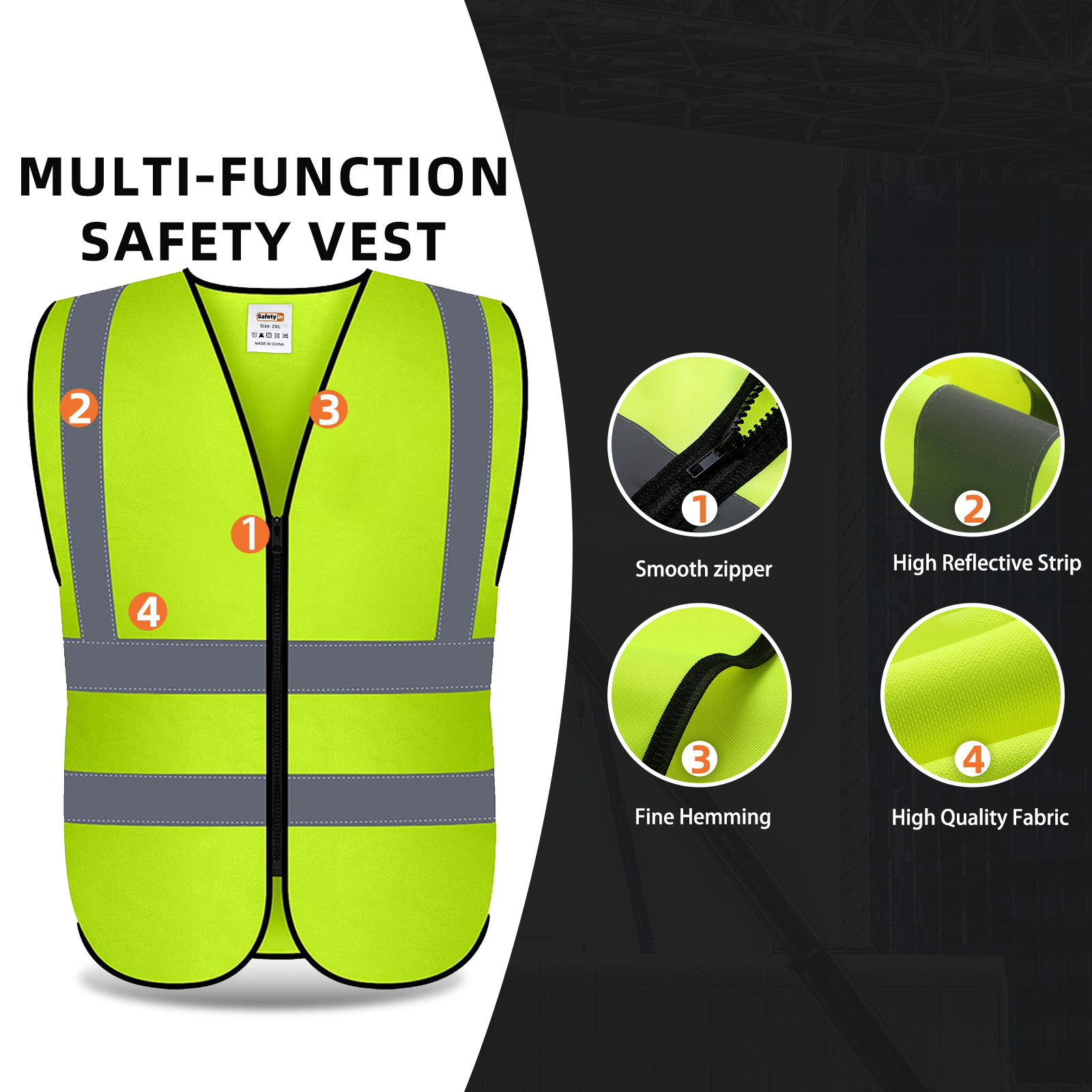 multi function safety vest