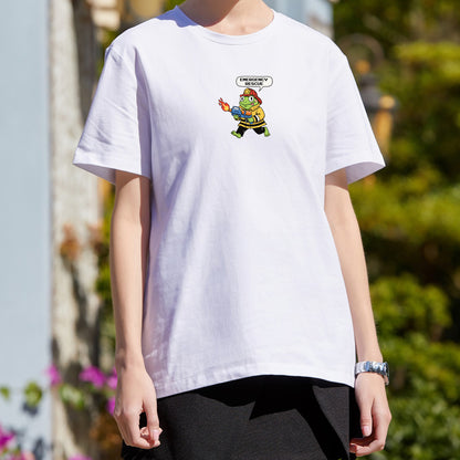 Lustiges T-Shirt mit Frosch-Feuerwehr- und Rettungsmotiv – Niedliches Freizeit-Shirt für jeden Tag