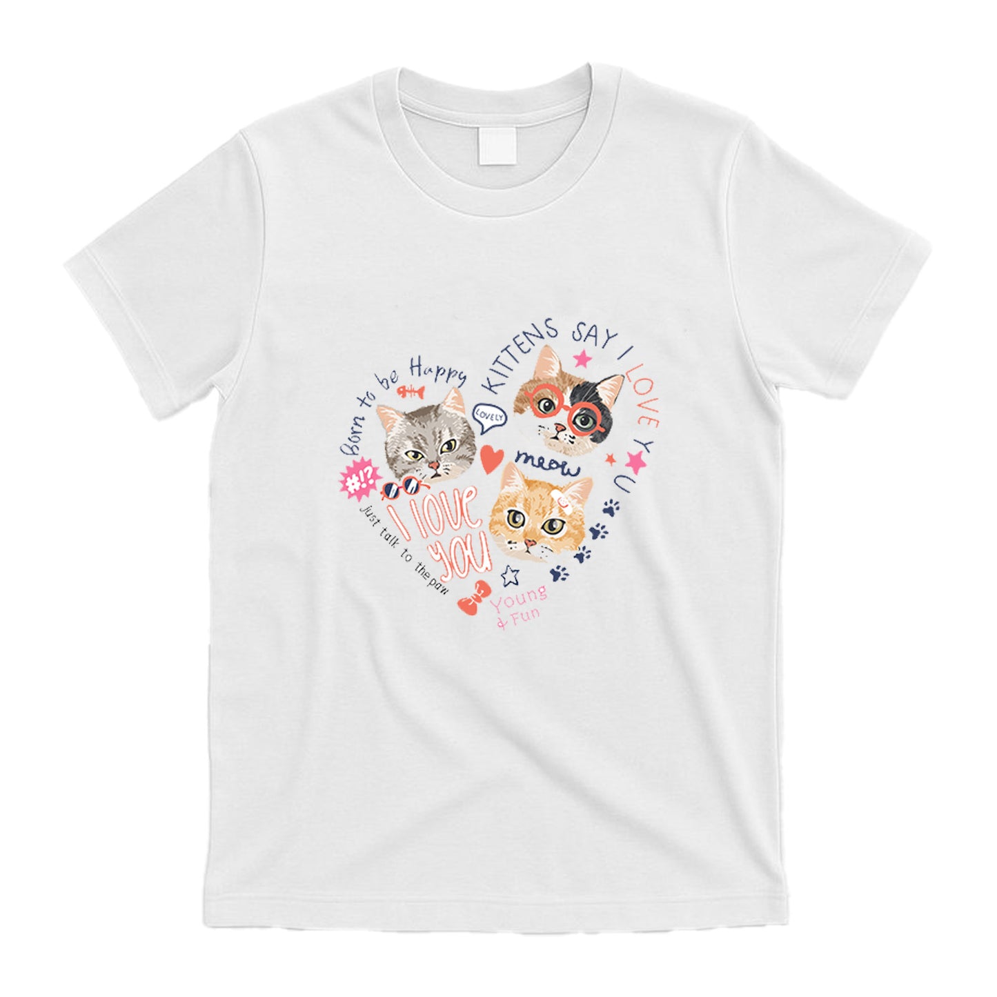 Camiseta gráfica con ositos de peluche: "El amor viene en muchos colores". Camiseta informal de manga corta y cálida.