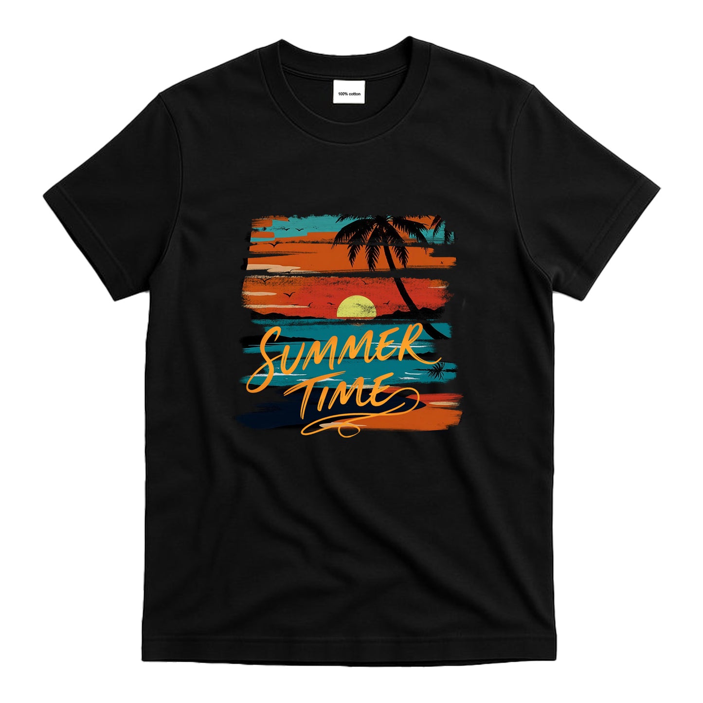 Graphic t-Shirts Letter Print Beach Shirts Baggy Cotton Short Sleeve Tee shirt for Man Woman Summer tee Top