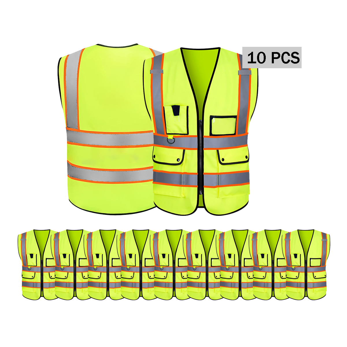 10 pcs safety vest custom 