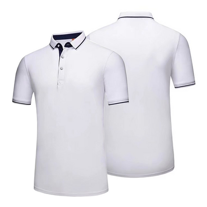 Custom Polo Shirt Short Sleeved 100% Cotton Breathable Fabric Shirt Suitable for Business, Sports, and Daily Wear