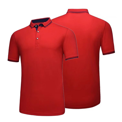 Custom Polo Shirt Short Sleeved 100% Cotton Breathable Fabric Shirt Suitable for Business, Sports, and Daily Wear