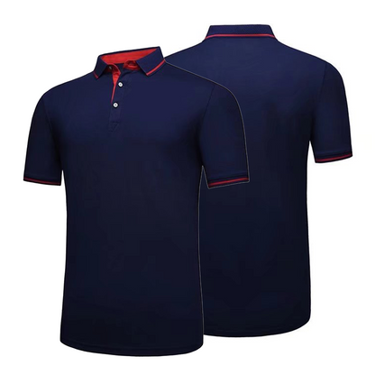 Custom Polo Shirt Short Sleeved 100% Cotton Breathable Fabric Shirt Suitable for Business, Sports, and Daily Wear