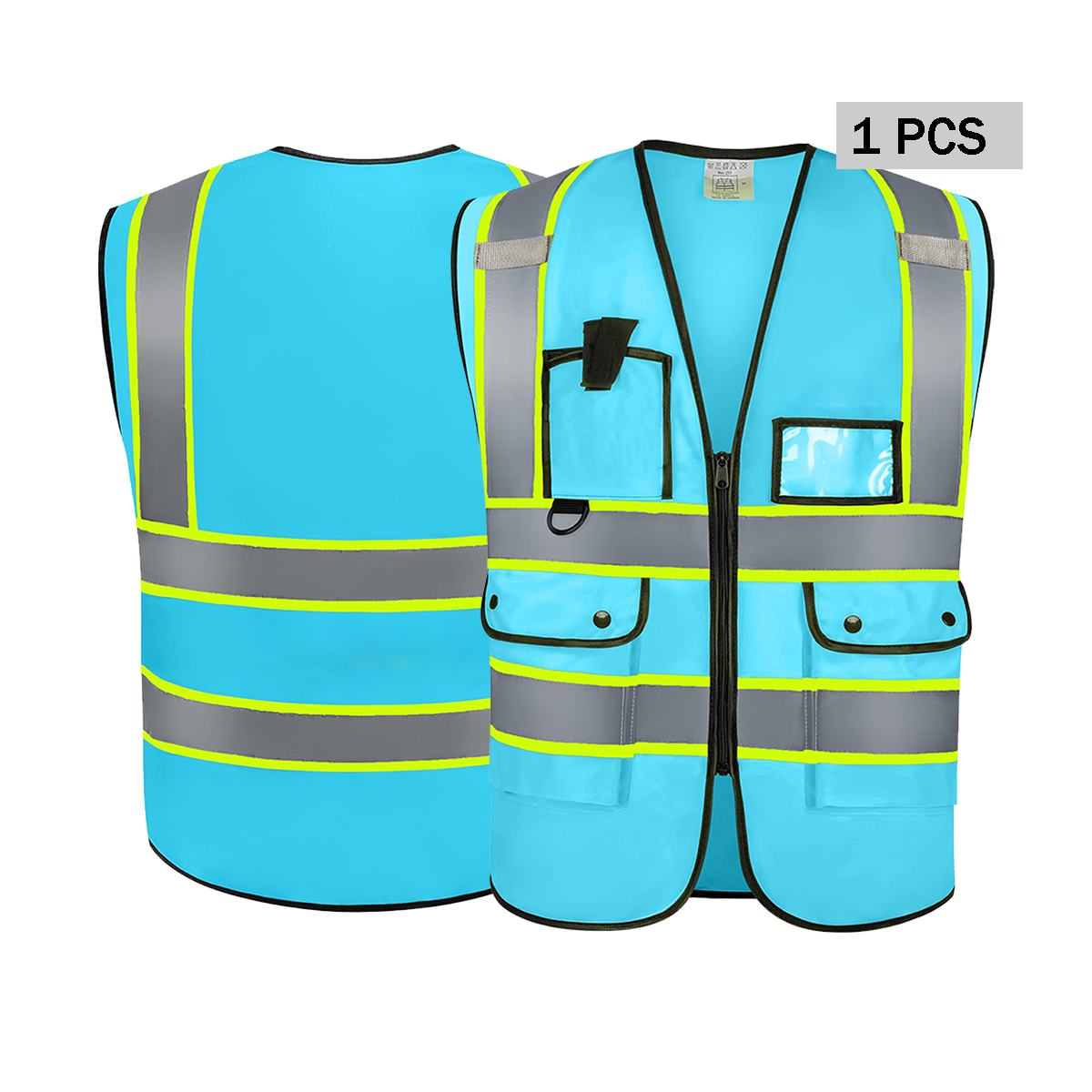 blue custom hi vis vest