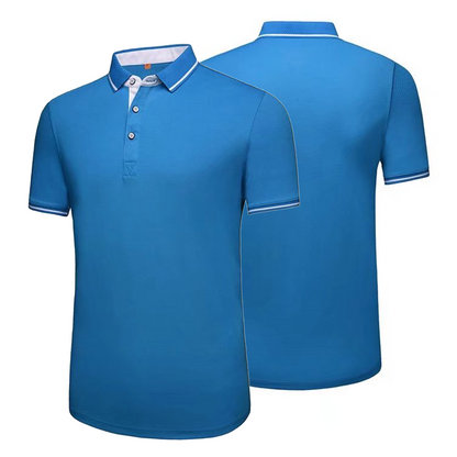 Custom Polo Shirt Short Sleeved 100% Cotton Breathable Fabric Shirt Suitable for Business, Sports, and Daily Wear