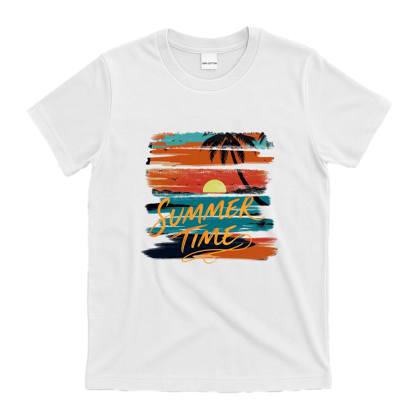 Graphic t-Shirts Letter Print Beach Shirts Baggy Cotton Short Sleeve Tee shirt for Man Woman Summer tee Top