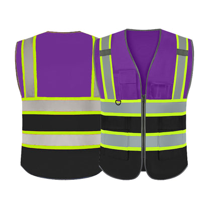 Custom LOGO Safety Vest Personalized Class 2 ANSI High Visibility Reflective Strip Adult Unisex Security Apparel