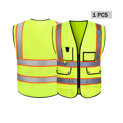 yellow custom safety vest