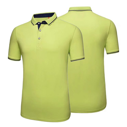 Custom Polo Shirt Short Sleeved 100% Cotton Breathable Fabric Shirt Suitable for Business, Sports, and Daily Wear