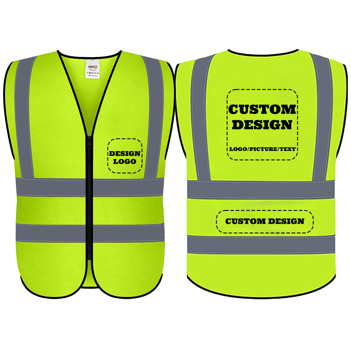 1 pack yellow safety vest