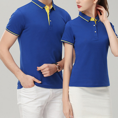 Custom Polo Shirt Short Sleeved 100% Cotton Breathable Fabric Shirt Suitable for Business, Sports, and Daily Wear