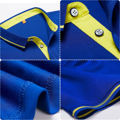 Custom Polo Shirt Short Sleeved 100% Cotton Breathable Fabric Shirt Suitable for Business, Sports, and Daily Wear