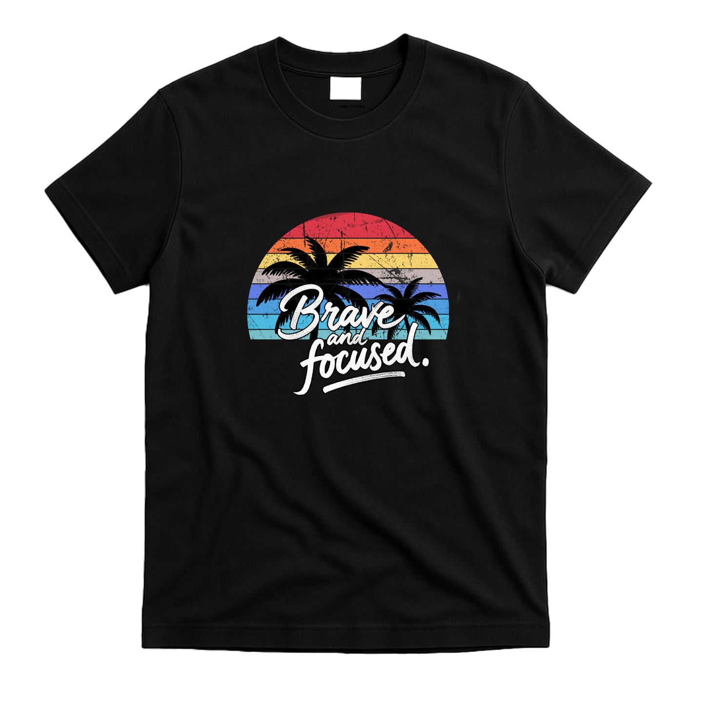 Summer T-Shirts Short Sleeve Tropical Palm Trees Beach Island T-Shirt Crew Neck Basic Tee Shirts