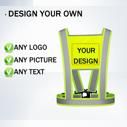 custom any design safety vest strap