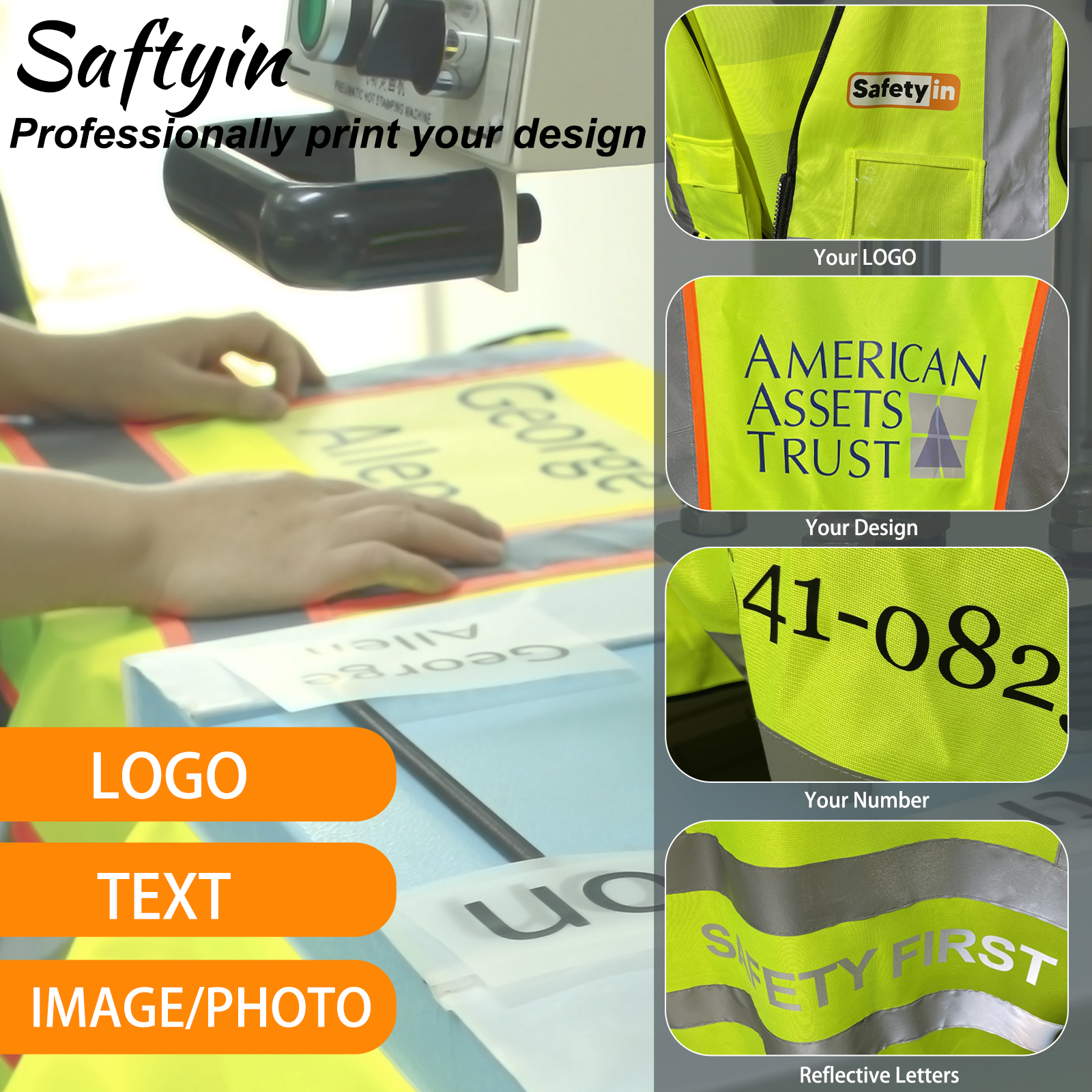 reflective strip safety vest
