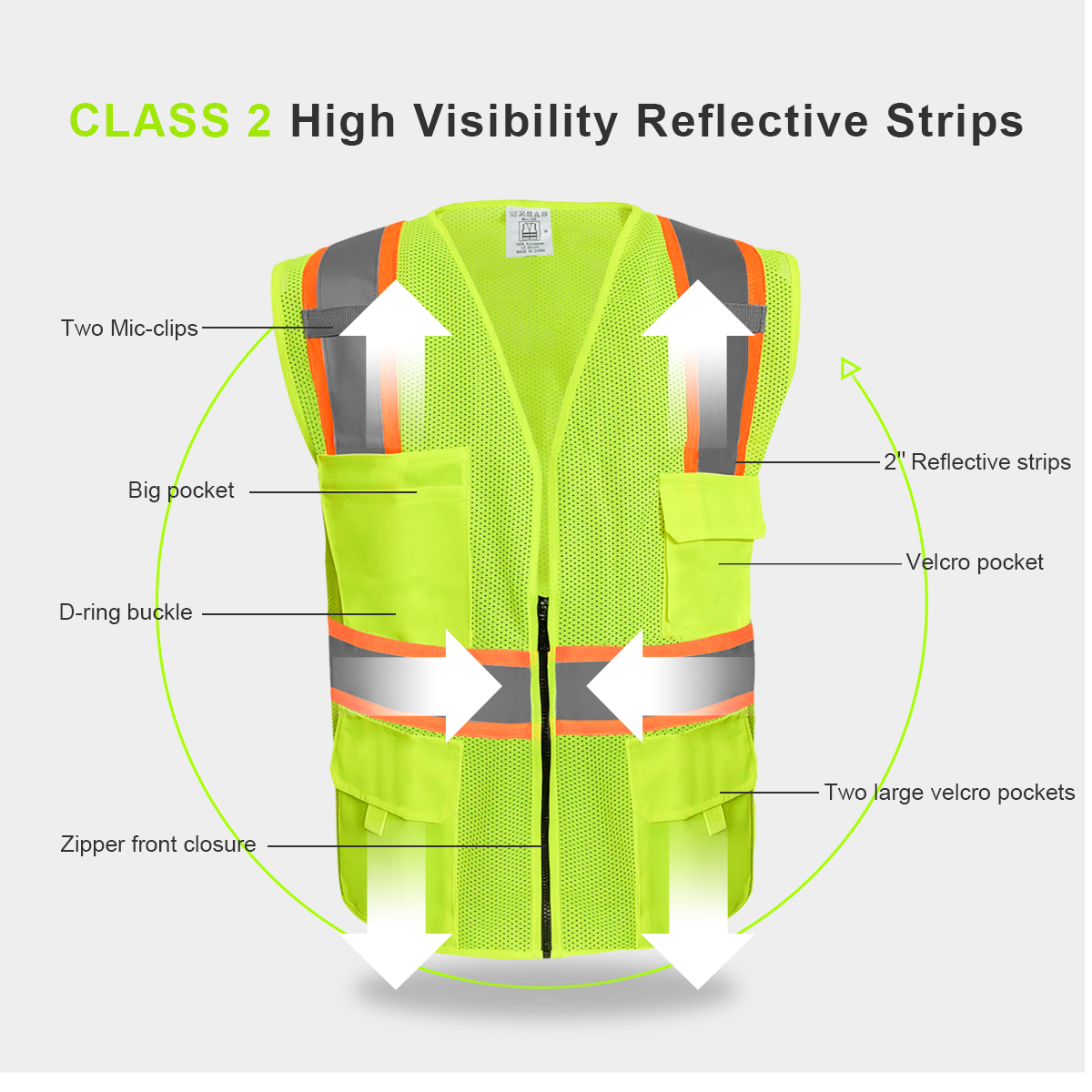 reflective vest for event staff