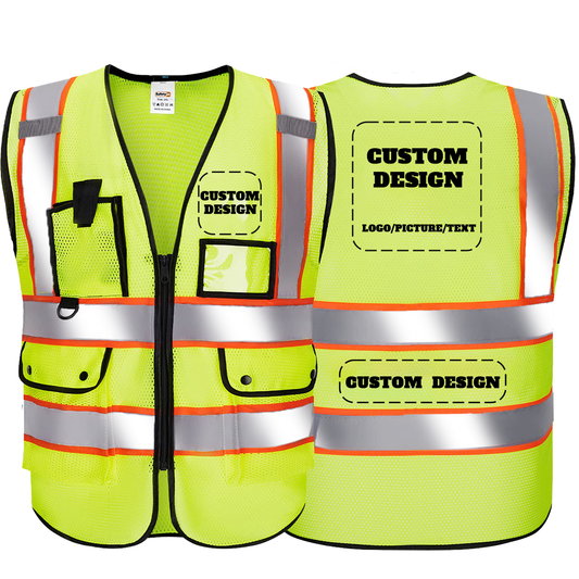 custom safety vest with logo