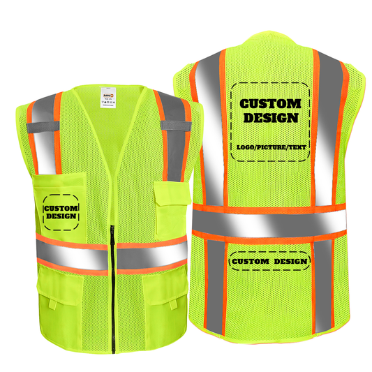 custom safety vest with company logo