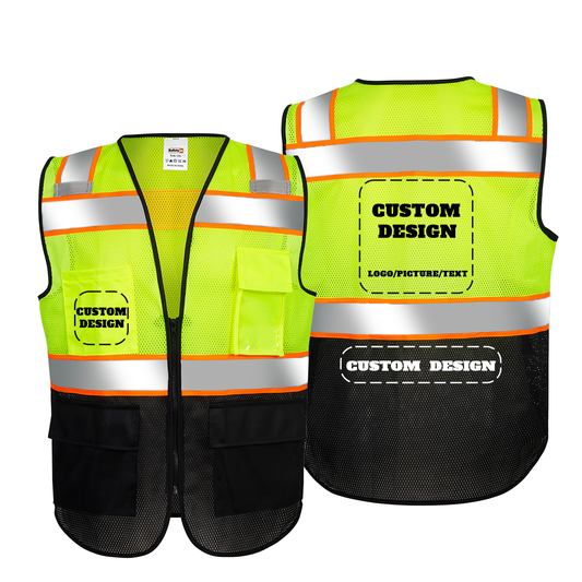 custom safety vest with company logo