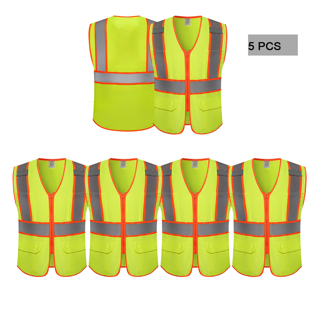 5pack yellow vest custom